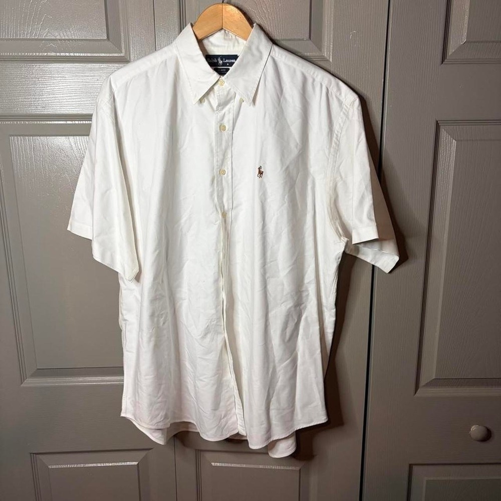 Polo Ralph Lauren button up polo  Size XL white preppy classic summer